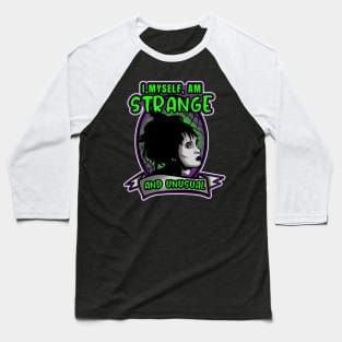 Beetlejuice Lydia Deetz Strange and Unusual Baseball T-Shirt